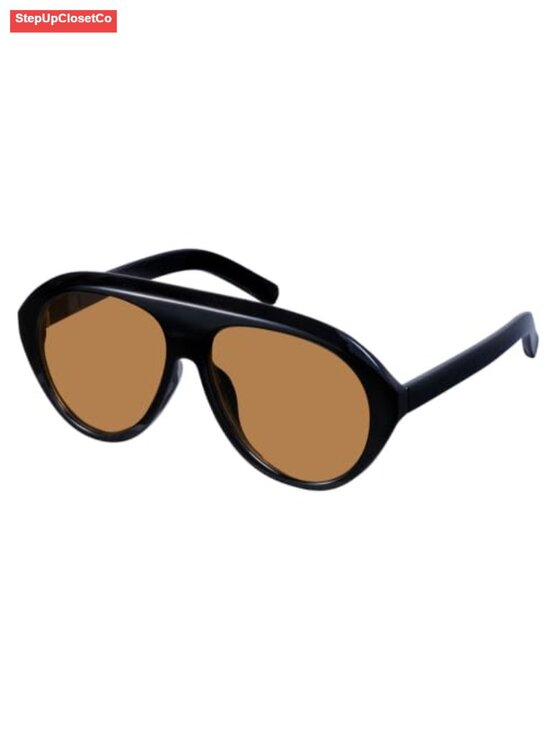 Accessories - Oversized Aviator Sunglasses for Women, UV400 Protection, Retro Style, Plastic